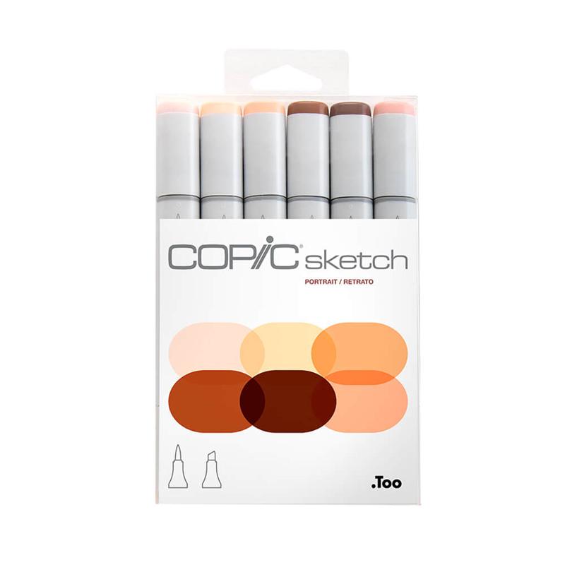 COPIC Sketch Marker 6pc Portrait