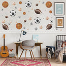 Soccer Players decals - Fabric Nursery Wall Art Decals