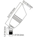 Spotlight for Outside with Integrated 2W–12W Light Perfect for Landscape