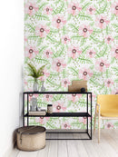 Spring Garden Pink Flowers Wallpaper