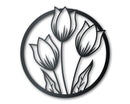 Metal Spring Tulips Wall Art - 14 Color Options