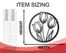 Metal Spring Tulips Wall Art - 14 Color Options