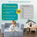 Convertible Kids Modular Couch-Glow Pattern