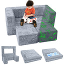 Convertible Kids Modular Couch-Glow Pattern