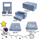 Convertible Kids Modular Couch-Glow Pattern