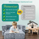 Convertible Kids Modular Couch-Glow Pattern