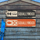 Squallywood Ski Trail Distressed Metal Sign