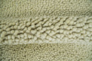Square 3x3 Beige Wool Shag Handmade Felted Rug | SHA1