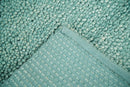 Square 3x3 Blue Wool Shag Handmade Felted Rug | SHA2