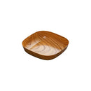 Square imitation wood snack plate dining room serving tray