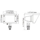 Square Outdoor Flood Light Fixture with MR16 or G4 Compatibility