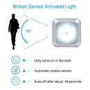 Square & PIR Motion Sensor Light for Closet with Battery