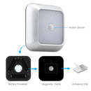 Square & PIR Motion Sensor Light for Closet with Battery