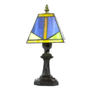 Tiffany-Style Lamp with Square Glass Design