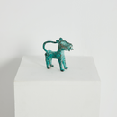 Mini Benin Bronze Metal Leopard Figurine