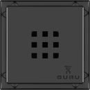 GURU EVOLUX DRAIN & STRAINER PLUS ANTIQUE NERO 4-1/2"