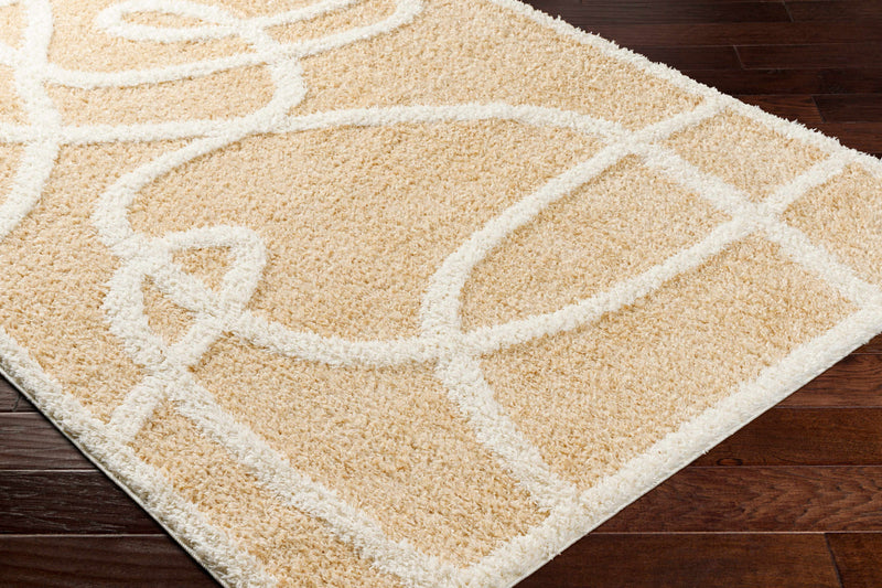 Gilon Camel Plush Area Rug