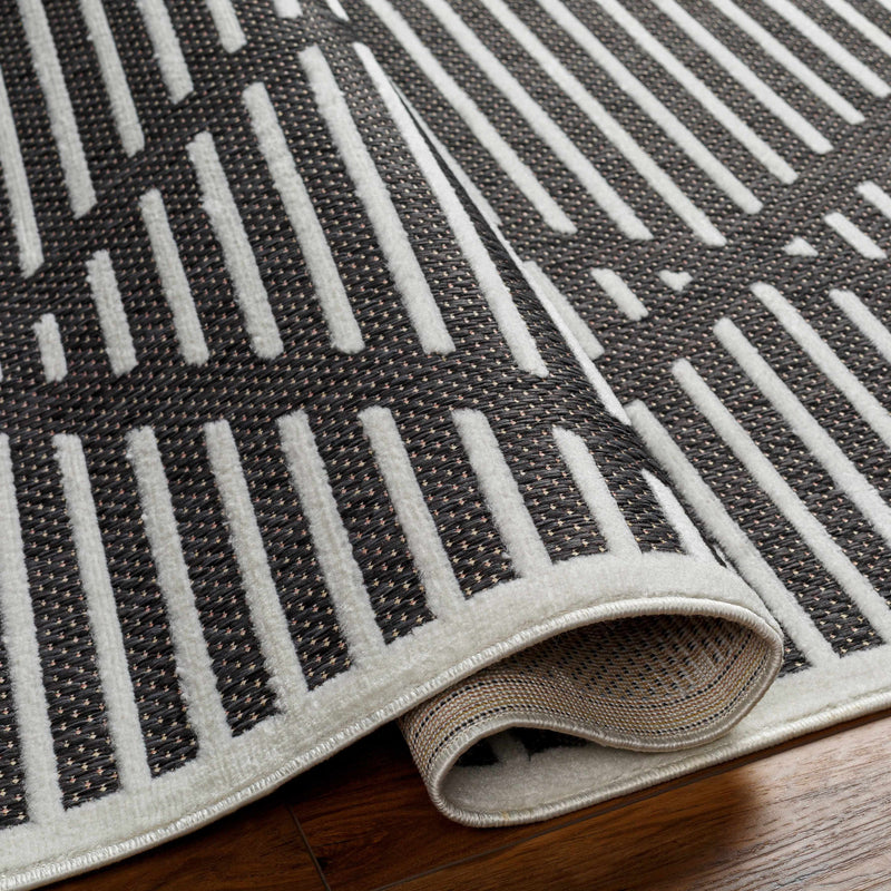 Anah Black Outdoor Rug