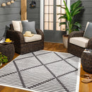 Anah 3D Black Outdoor Rug