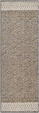 Beige Charcoal Areli Outdoor Area Rug