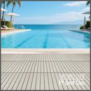 Deck Tiles - BEIGESLAT - Interlocking PP Flooring - High End Polypropylene | 100% Recyclable | DECKO Lite (24" x 12" x 0.78" tile)