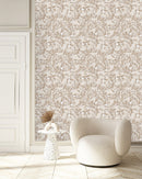Beige Vintage Pattern Wallpaper