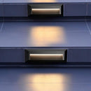 STA04 3+3W 3CCT 3000K/4000K/5000K Low Voltage Cast Aluminum Rectangular Surface Mount LED Step or Deck Light