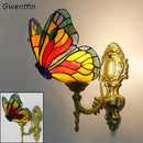 DecorBites™ Butterfly Stained Glass Wall Sconces for Home Living Room Bedroom Lighting