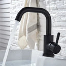 Modern brushed stainless steel bathroom sink faucet