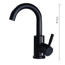 Modern brushed stainless steel bathroom sink faucet