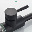 Modern brushed stainless steel bathroom sink faucet