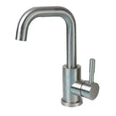 Modern brushed stainless steel bathroom sink faucet