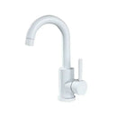 Modern brushed stainless steel bathroom sink faucet