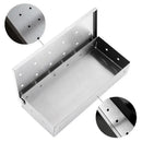 Stainless steel bbq smoker box – kitchen wood chips infuser