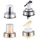 Stainless steel bottle cap stopper with colored handle kitchen nozzle