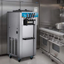 Stainless Steel Commercial 21-31 L/H 3-Flavor Soft Serve Ice Cream Machine Maker (SAK65291)