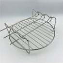 Stainless steel double layer air fryer rack kitchen bbq holder