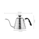Stainless steel gooseneck coffee kettle kitchen temperature control