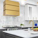 Akicon 30" Stainless Steel Wall Mount Range Hood, 3 Stacks Kitchen Hood with 600 CFM Vent Motor