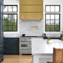 Akicon 36" Stainless Steel Wall Mount Range Hood, 3 Stacks Modern Box with 600 CFM Vent Motor