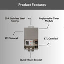 Stainless Steel Volt Transformer| 120V to Multi-Tap 12V/13V or 12V/15V AC