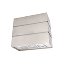 Akicon 36" Stainless Steel Wall Mount Range Hood, 3 Stacks Kitchen Hood with 600 CFM Vent Motor