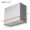 Akicon 36" Stainless Steel Wall Mount Range Hood with 600 CFM Vent Hood