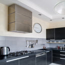 Akicon 30" Stainless Steel Wall Mount Range Hood, 3 Stacks Kitchen Hood with 600 CFM Vent Motor