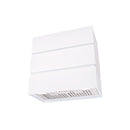 Akicon 30" Stainless Steel Wall Mount Range Hood, 3 Stacks Kitchen Hood with 600 CFM Vent Motor