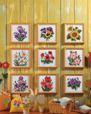 Stamped Cross stitch kit "Violets " 7518