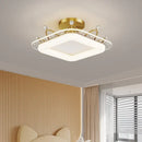 Star pattern crystal ceiling light bedroom gold pink & blue