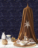 Stars on Navy Wallpaper