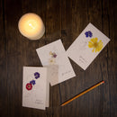 Thank You - Blue Larkspur Pressed Floral Stationery