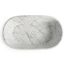 Statuario White Marble Rectangular Bathtub - 32"x67"x20" - Honed